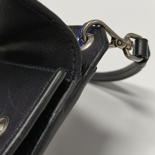 Saffiano Calfskin Shoulder Bag Black
