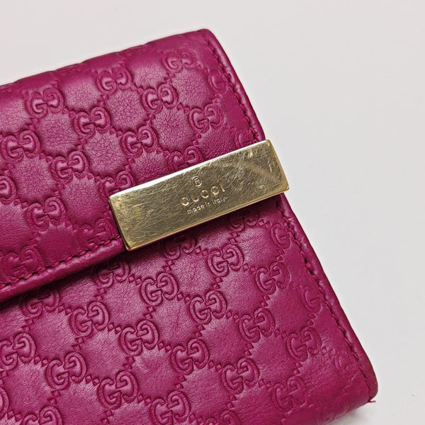Monogram Calfskin Wallet Pink