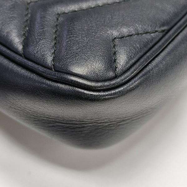 GG Marmont Mini Quilted Calfskin Black
