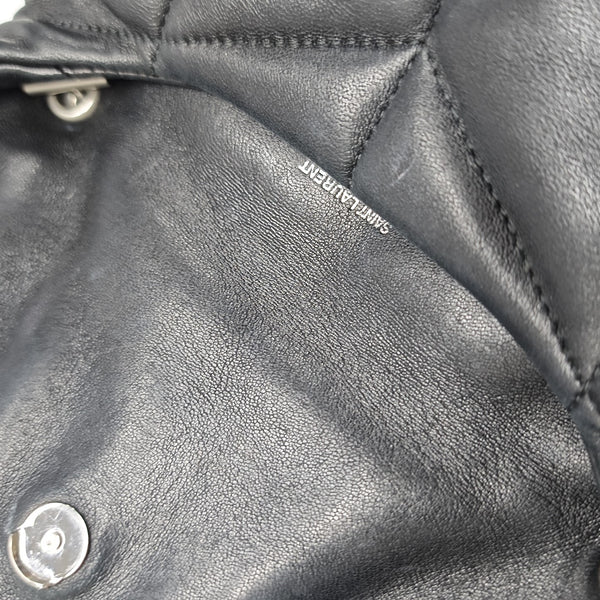 PUFFER Mini Chevron Lambskin Black