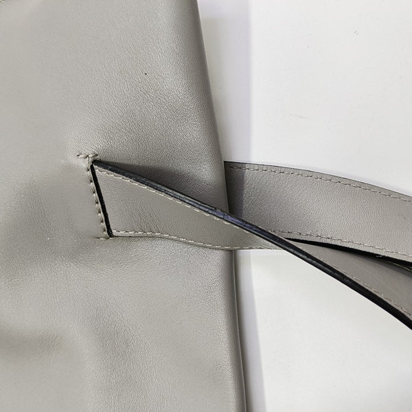 Calfskin Top Handle Bag Gray