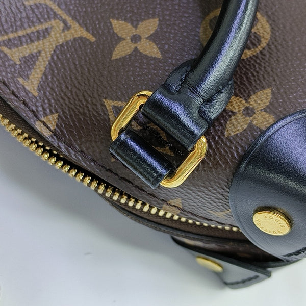 PETITE MALLE Monogram Coated Canvas Brown