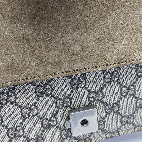 Dionysus Mini Monogram Coated Canvas Beige