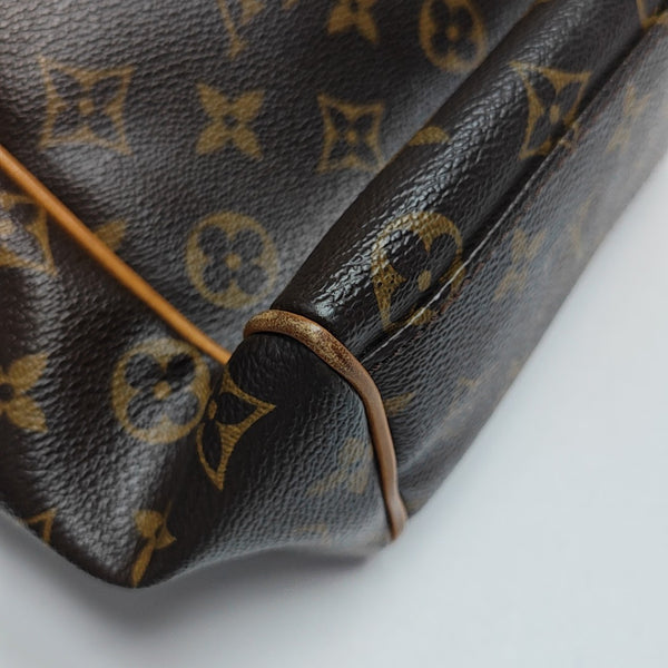 VALMY Monogram Coated Canvas Brown