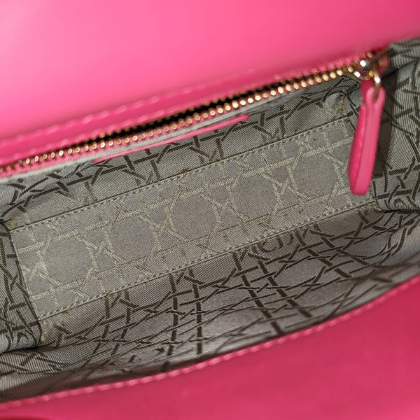 Lady Dior Mini Cannage Lambskin Red