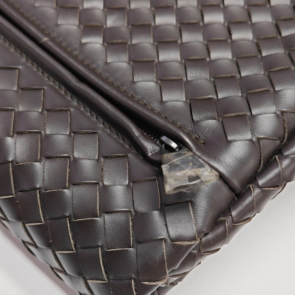 Calfskin Top Handle Bag Brown