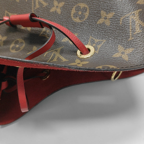 NÉONOÉ MM Monogram Coated Canvas Brown