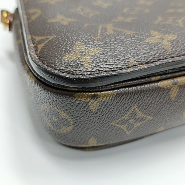 MÉTIS MM Monogram Coated Canvas Brown