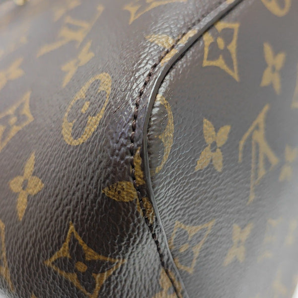 NÉONOÉ MM Monogram Coated Canvas Brown