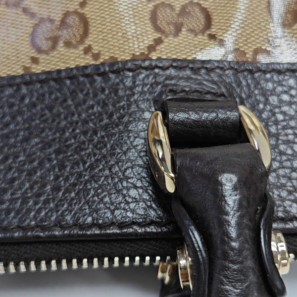 D Gold Monogram Coated Canvas Brown