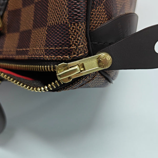 Authenticated pre-owned SPEEDY 30 Damier Ebene Coated Canvas Brown - Top Handle Bag at Looply