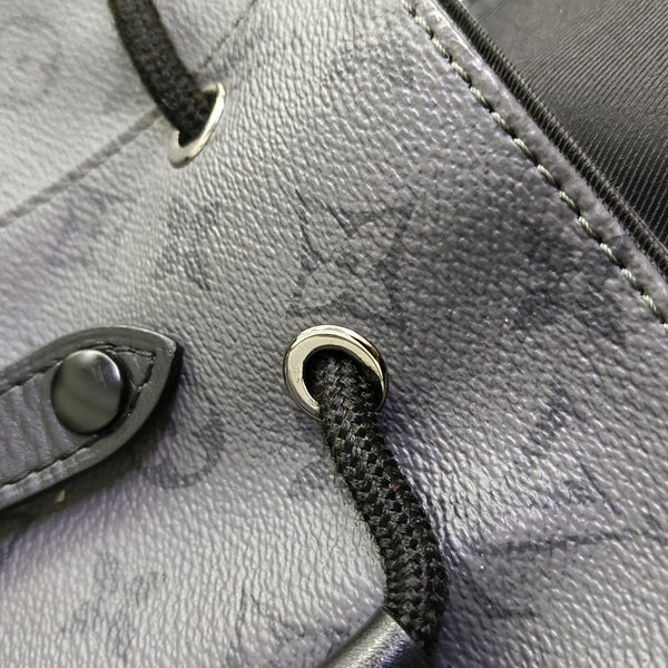 CHRISTOPHER PM Monogram Coated Canvas Gray