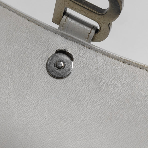 Hourglass S Calfskin White