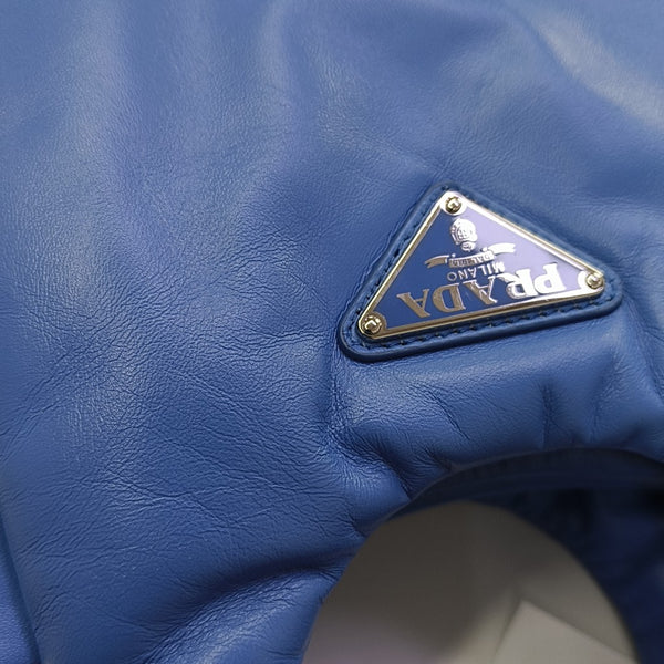 Lambskin Shoulder Bag Blue