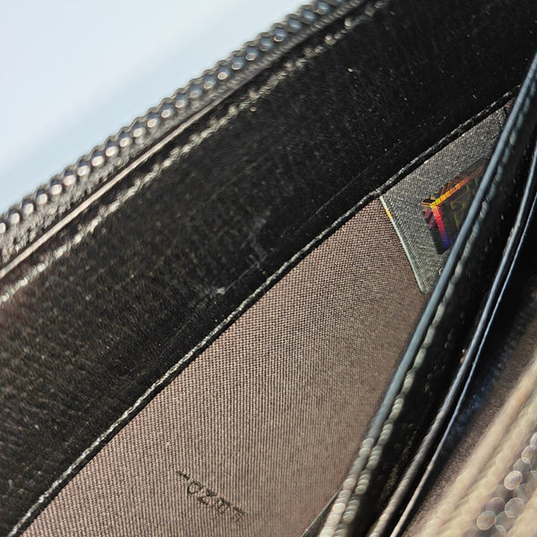 Coated Canvas Wallet Black