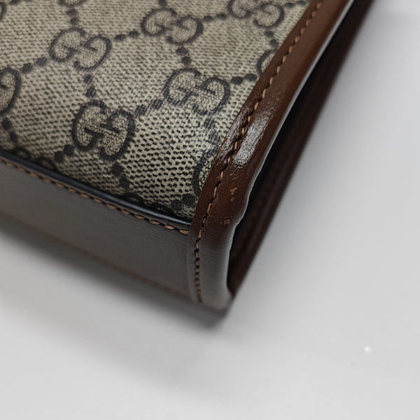 Retro Mini Monogram Coated Canvas Beige