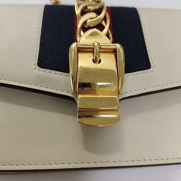Sylvie Super Mini Calfskin White