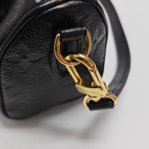 SPEEDY Nano Monogram Calfskin Black