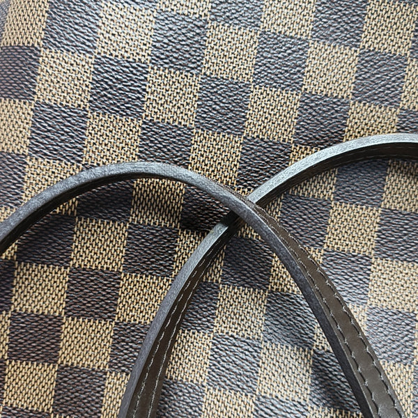 NEVERFULL MM Damier Ebene Coated Canvas Brown