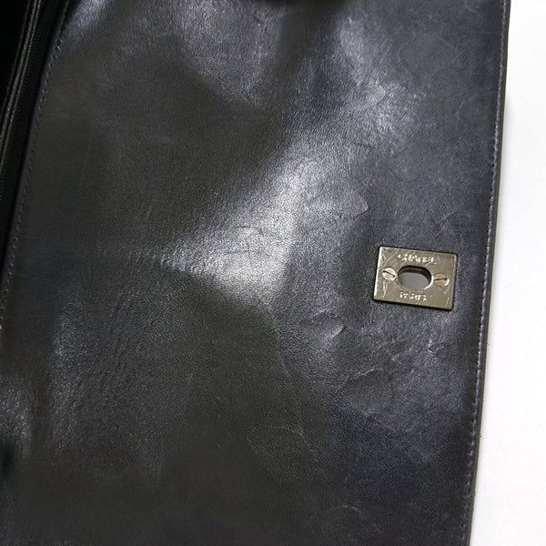 Quilted Patent Leather Black