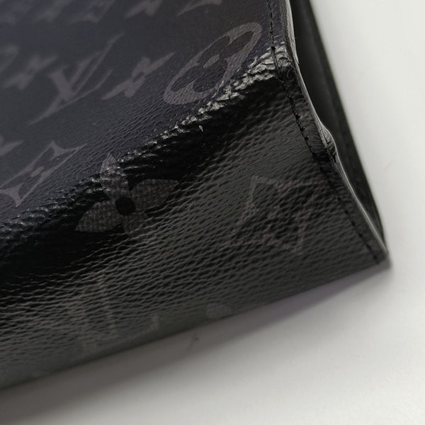 Pochette Voyag MM Monogram Coated Canvas Black