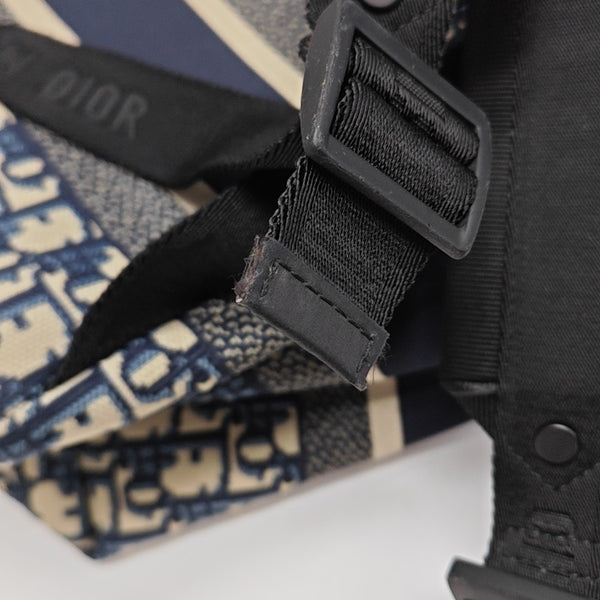 Diortravel Oblique Canvas Blue