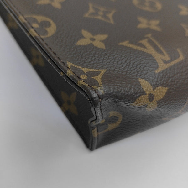 TOILET POCKET 26 Monogram Coated Canvas Brown