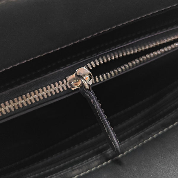 Calfskin Top Handle Bag Black