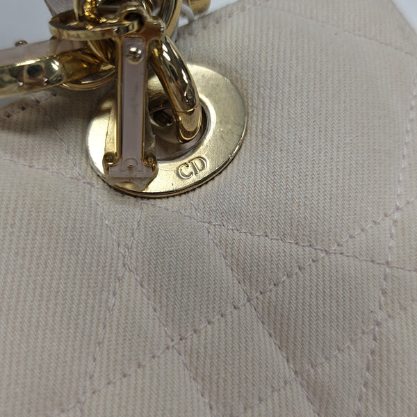 Lady D-Joy Small Cannage Canvas Pink