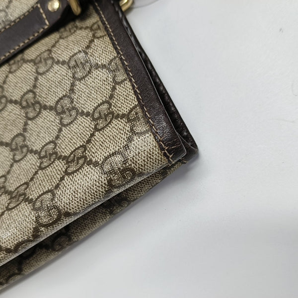 Monogram Coated Canvas Tote Bag Beige