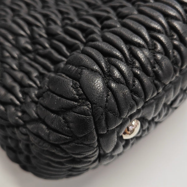 Lambskin Shoulder Bag Black