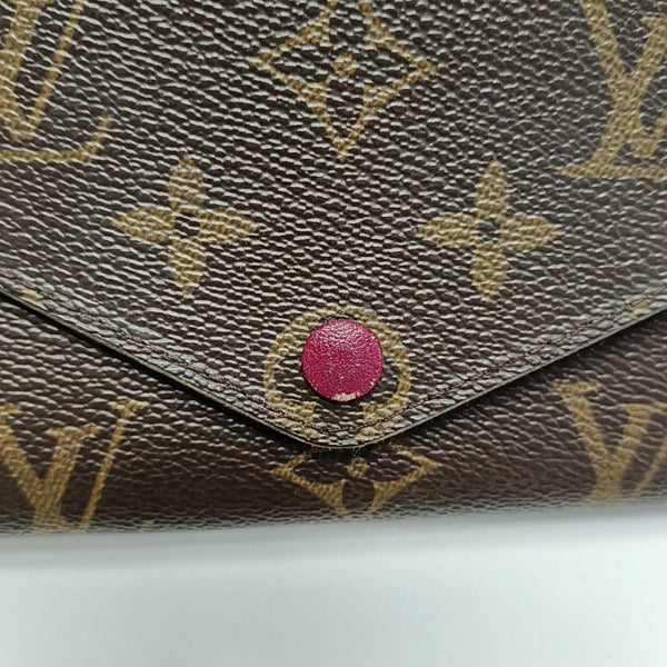 JOSÉPHINE Monogram Coated Canvas Brown Wallet