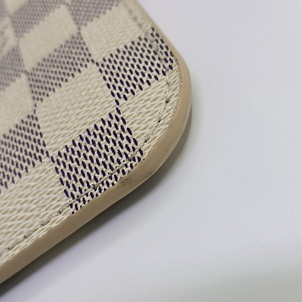 NEVERFULL MM Damier Azur Coated Canvas White