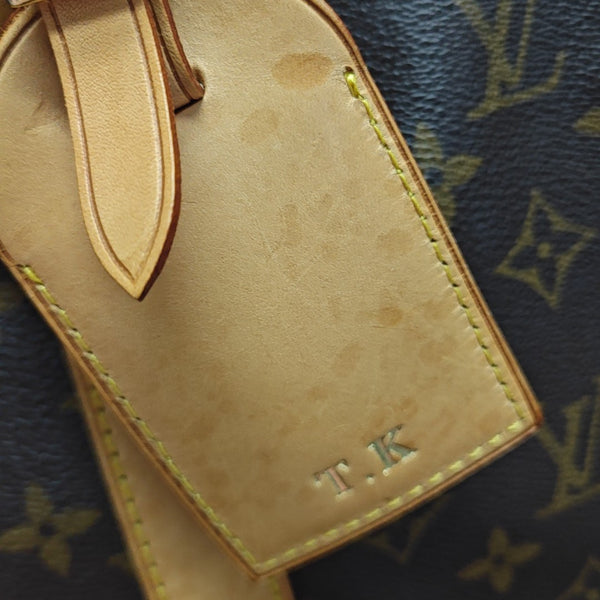 KEEPALL 60 Monogram Coated Canvas Brown