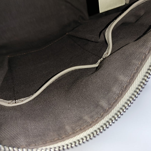 Coated Canvas Shoulder Bag Gray