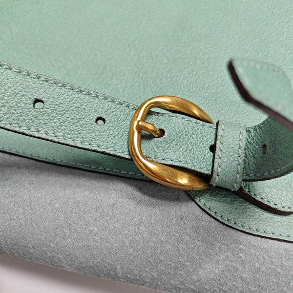 Suede Backpack Green