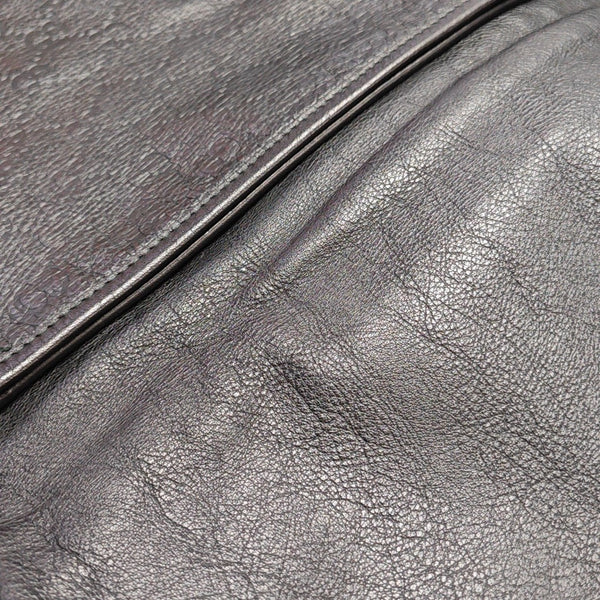 Ligne Shima Monogram Calfskin Black