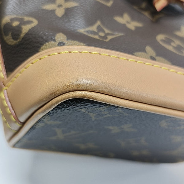 NOÉ Nano Monogram Coated Canvas Brown