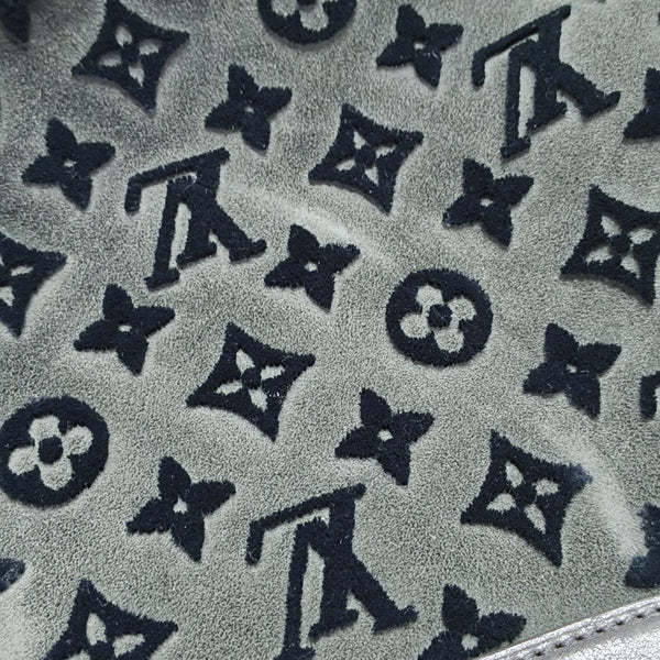 DEAUVILLE Monogram Suede Gray