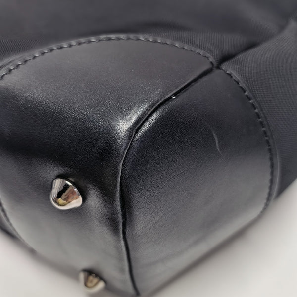 Canvas Top Handle Bag Black