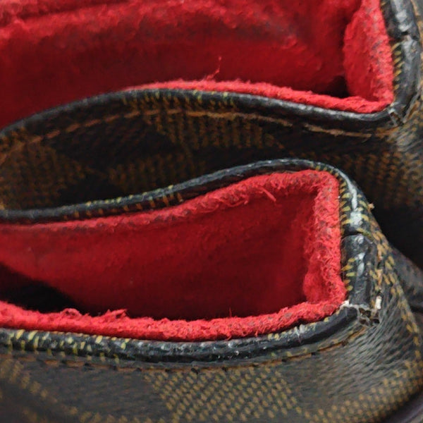 UZES Damier Ebene Coated Canvas Brown
