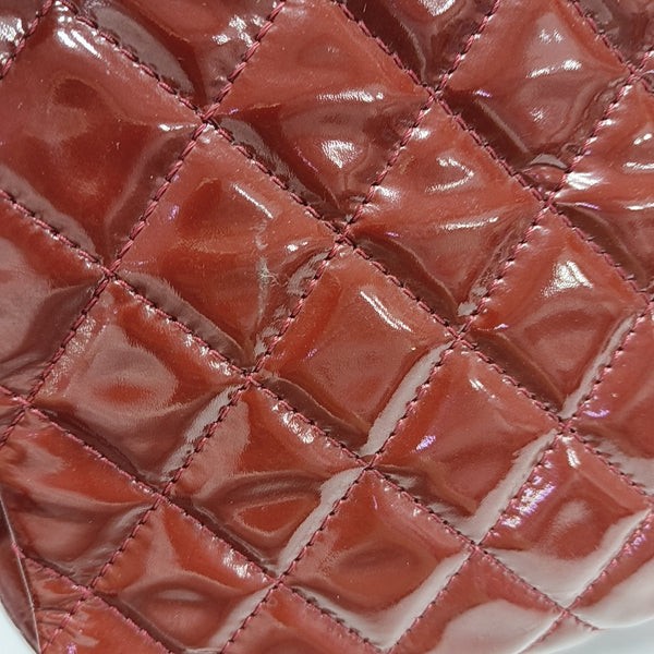 Quilted Calfskin Tote Bag Red