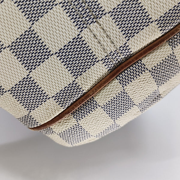 TOTALLY Damier Azur Coated Canvas White