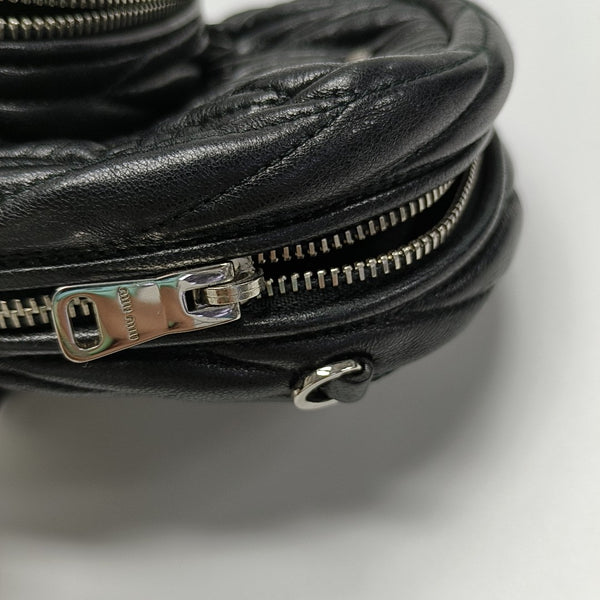 Matelassé Super Mini Lambskin Black