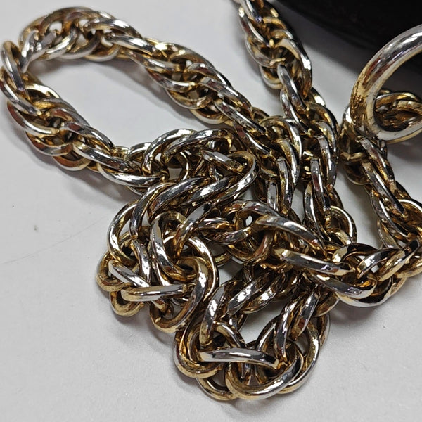 Ophidia mediana lona revestida con monograma beige