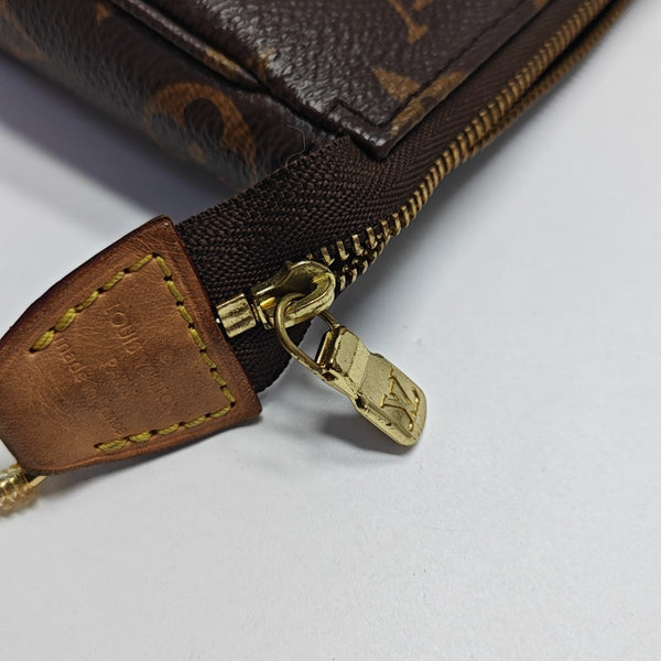 Monogram Coated Canvas Shoulder Bag Brown