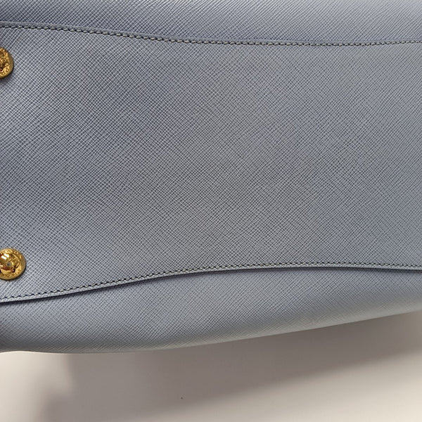 Saffiano Calfskin Shoulder Bag Blue