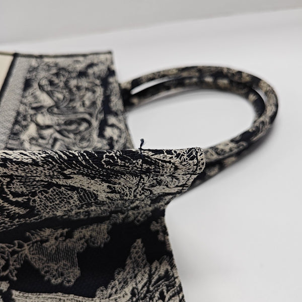 Bolso de mano grande de lona azul