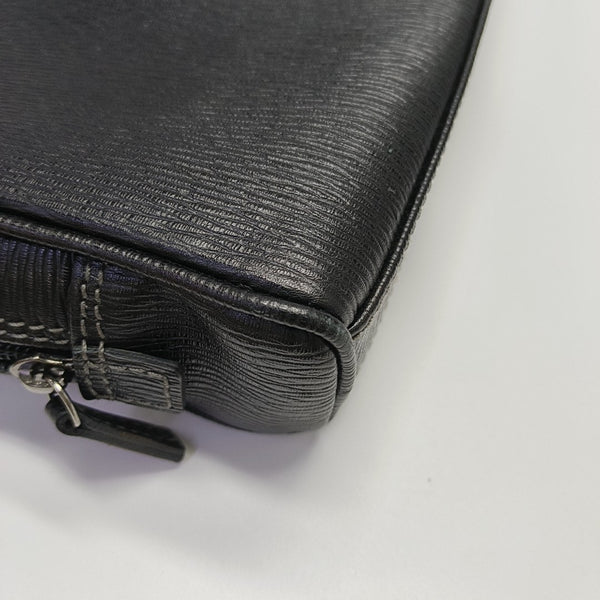 Calfskin Top Handle Bag Black