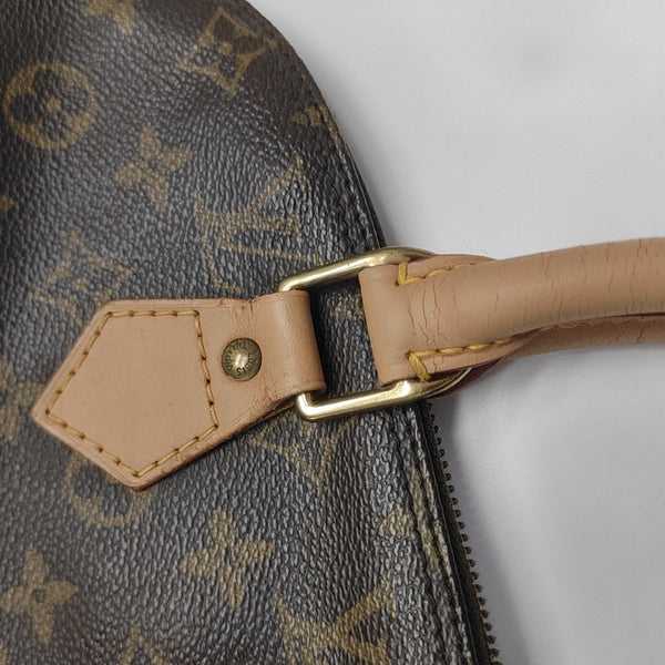 ALMA PM Monogram Coated Canvas Brown